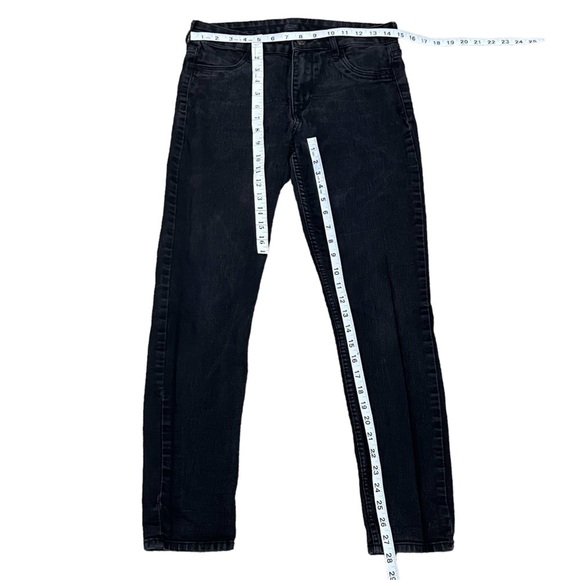 H&M &denim Black Regular Waist Ankle Skinny Jeans size 30 Women's - Picture 4 of 5